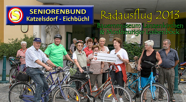 Start zum Radausflug beim Gemeindeamt Katzelsdorf